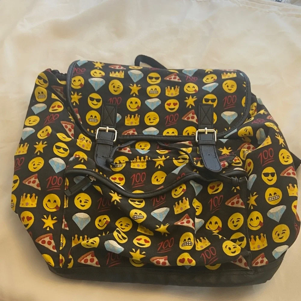 Emoji Print Backpack